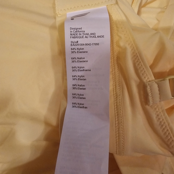 Fabletics Yellow Bralette Large - Picture 4 of 5